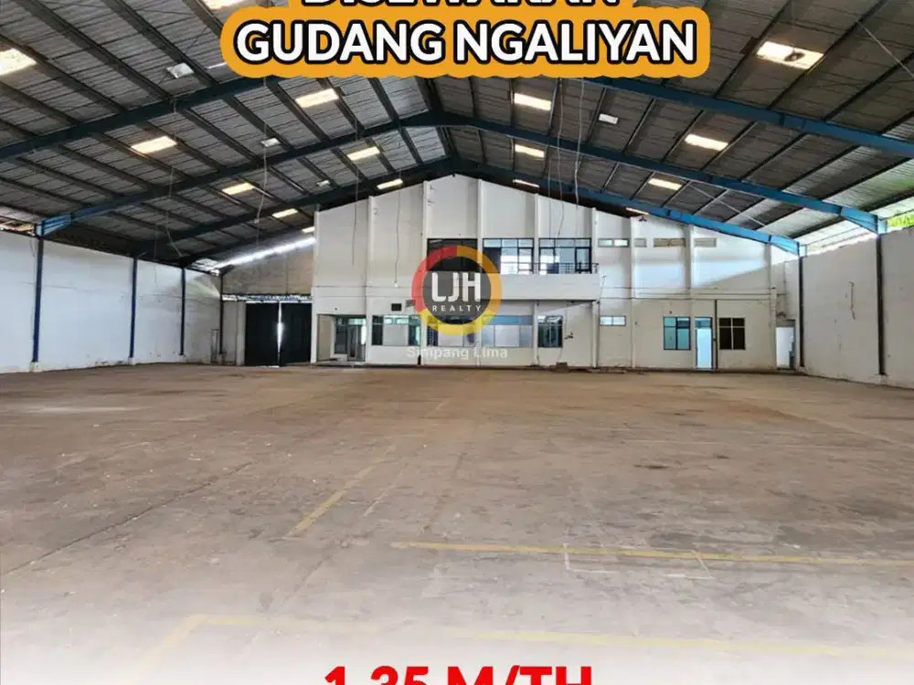 Disewakan Gudang Kic dengan Luas Bangunan 2308 M2