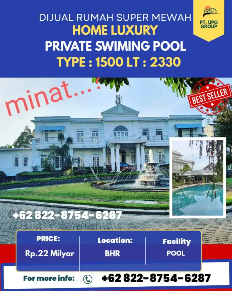 Dijual Rumah Sultan Mewah Daerah Setia Bidi