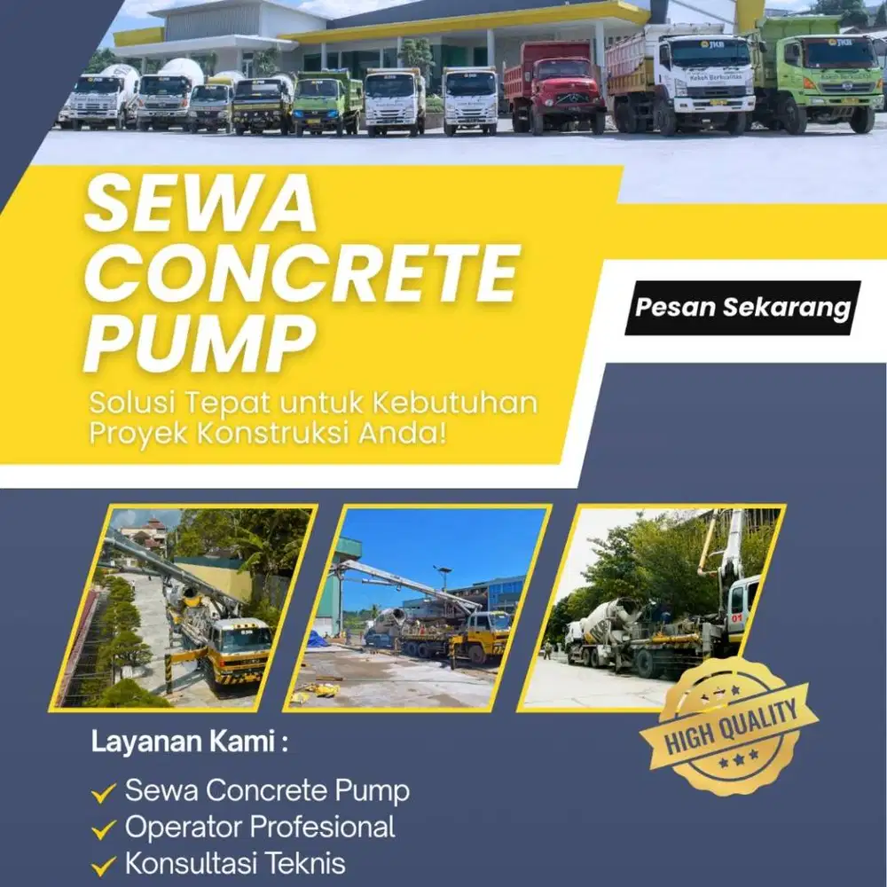 Sewa CP ( Concrate Pump ) Pompa Beton Jawa Tengah