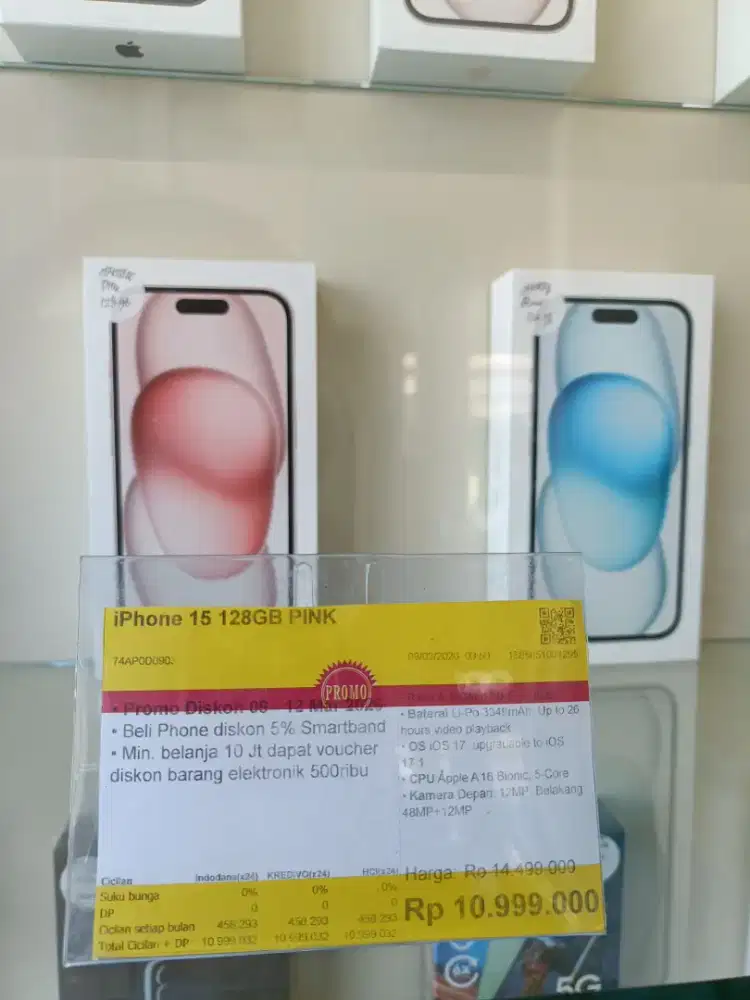 Kredit Kredivo iPhone 15 128GB Bunga 0 Tanpa Dp