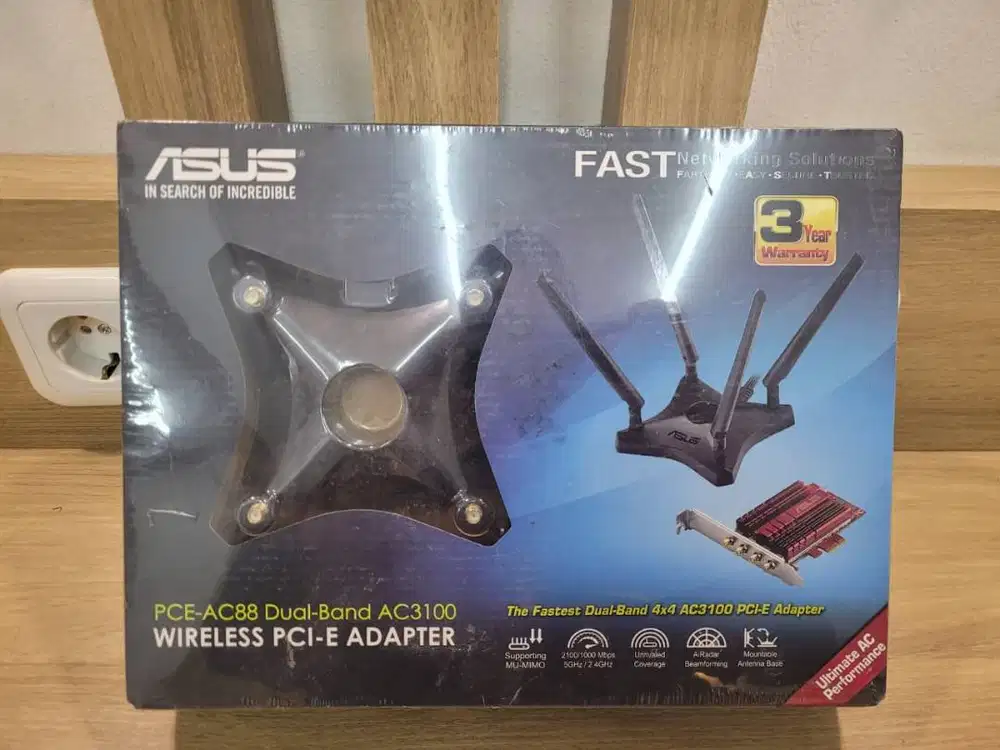 DIJUAL ASUS PCE-AC88 AC3100 Dual Band PCIe Wi-Fi Adapter