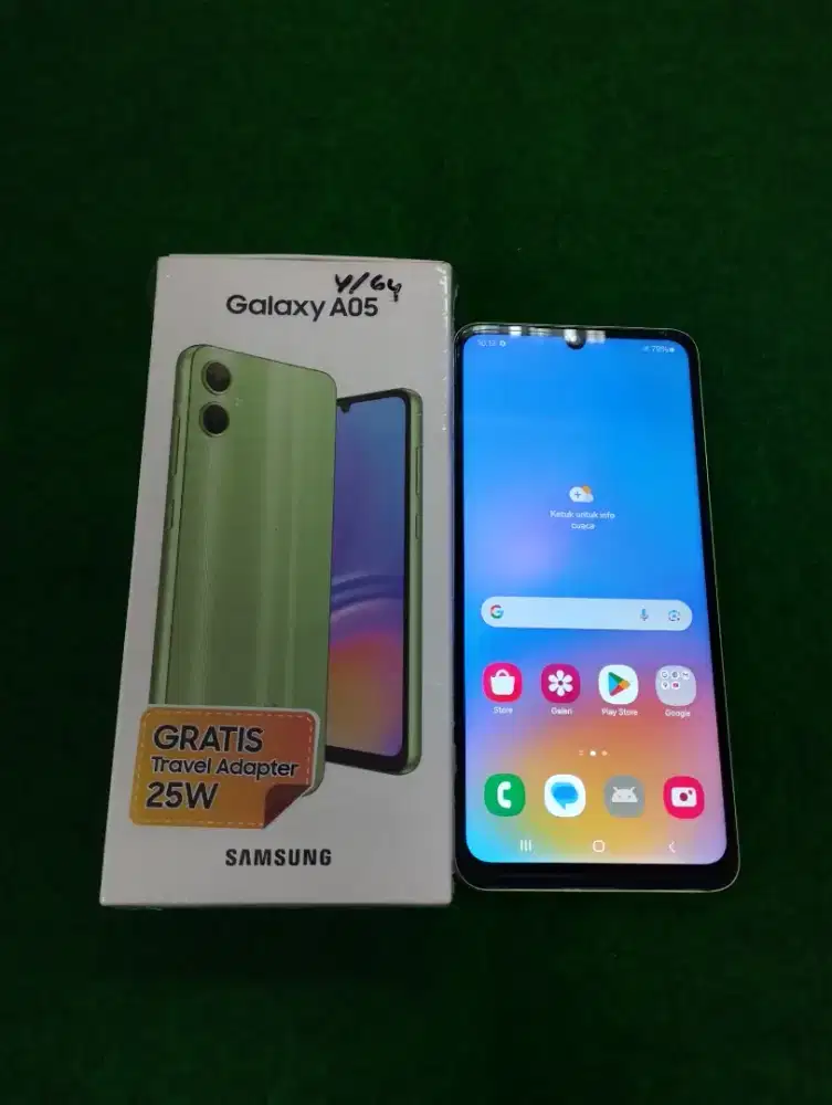 samsung A05 ram 4/64gb lengkap mulus