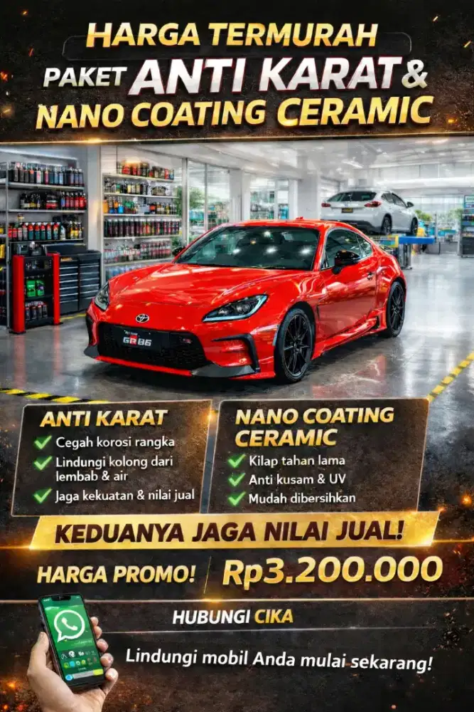 PAKET TERMURAH PROMO ANTI KARAT & NANO COATING