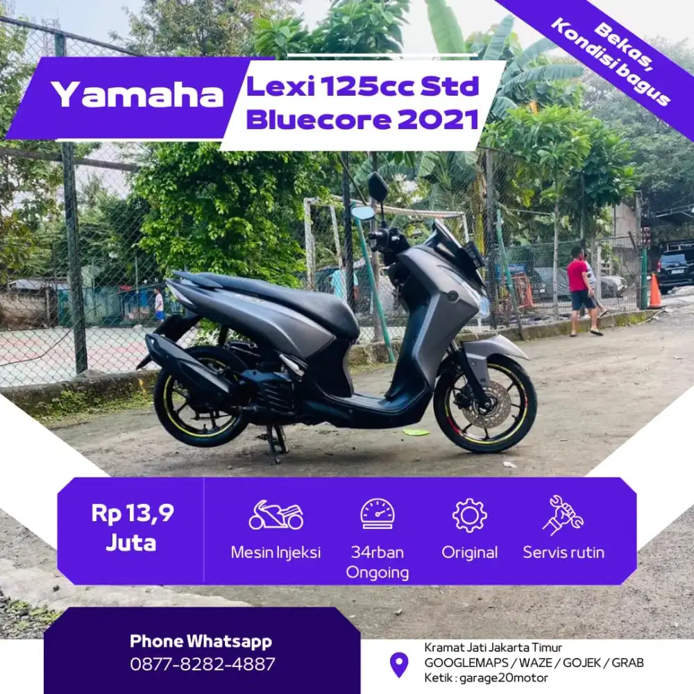 Yamaha Lexi std 125cv bluecore fi Tahun 2021
