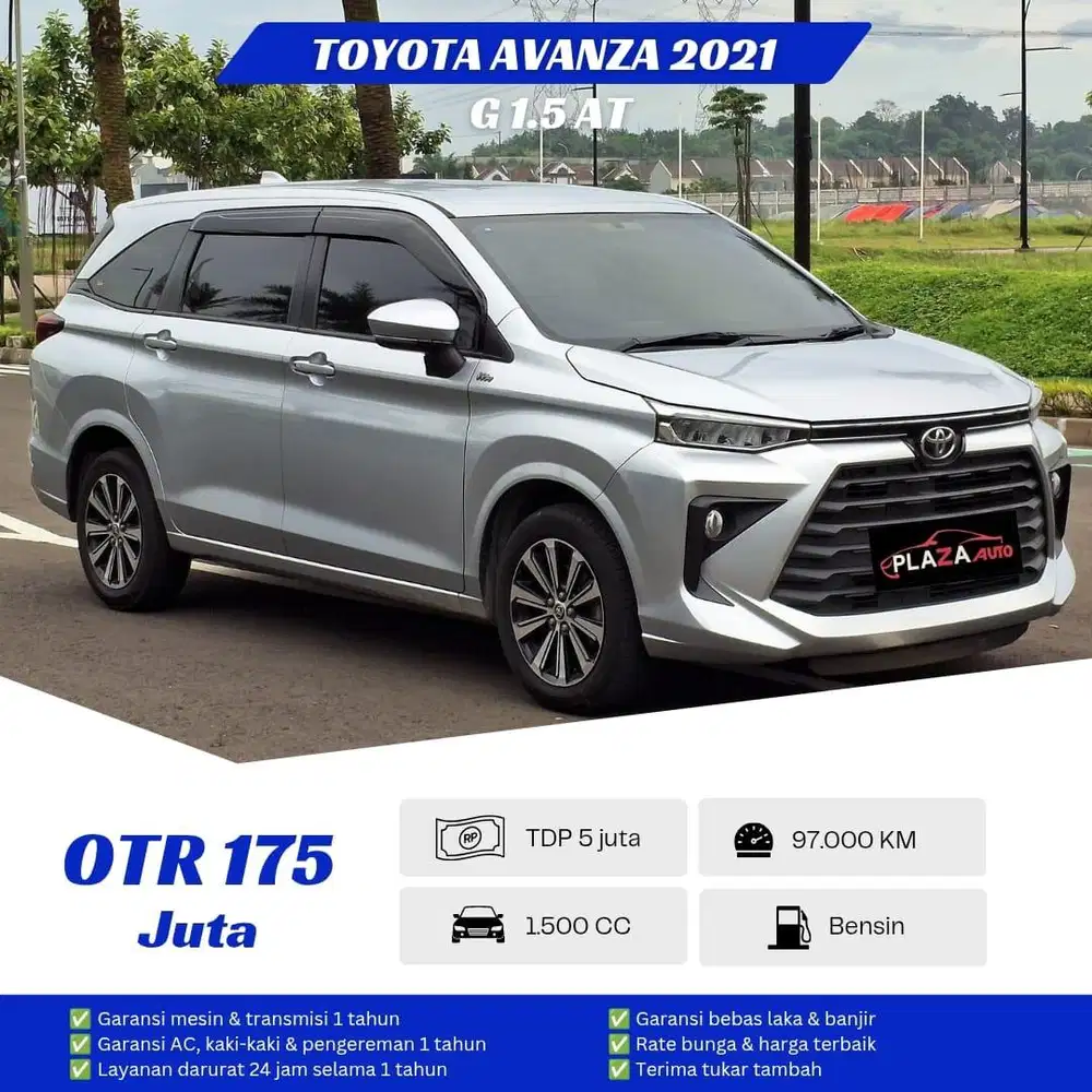 Toyota Avanza 2021 G 1.5 Automatic Mobil siap pakai