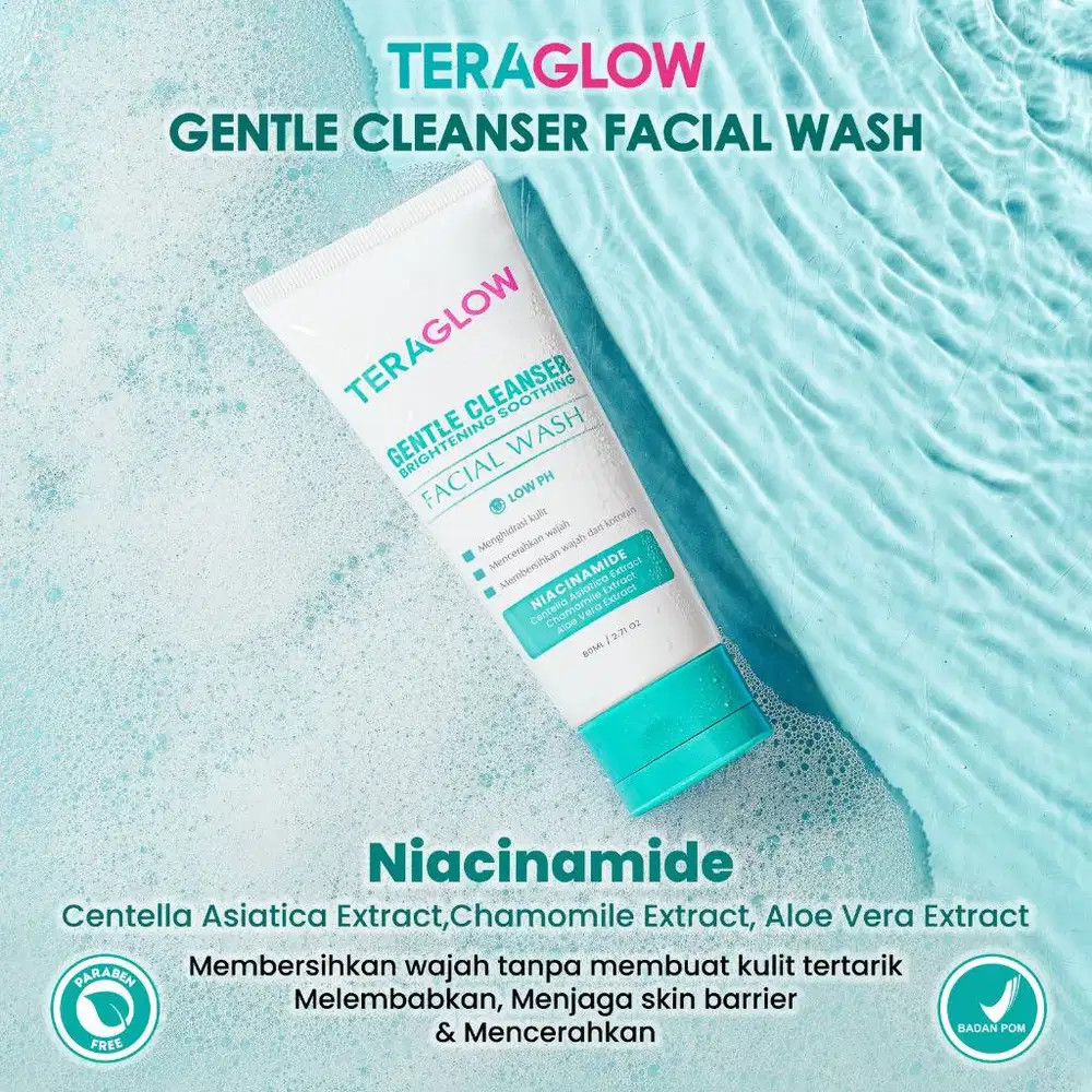 TERAGLOW FACIAL WASH Brightening Gentle Cleanser LOW PH