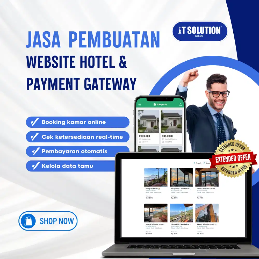 Jasa Pembuatan Website Hotel & Payment Gateway – Booking Online