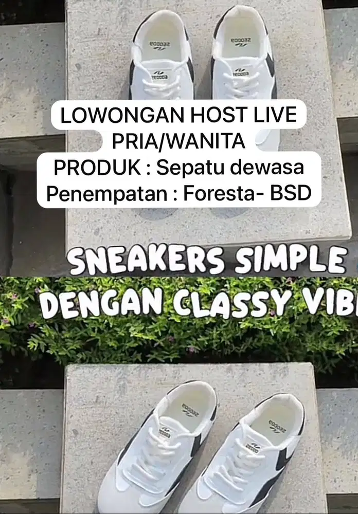 Di Cari Host Live Streaming Sepatu