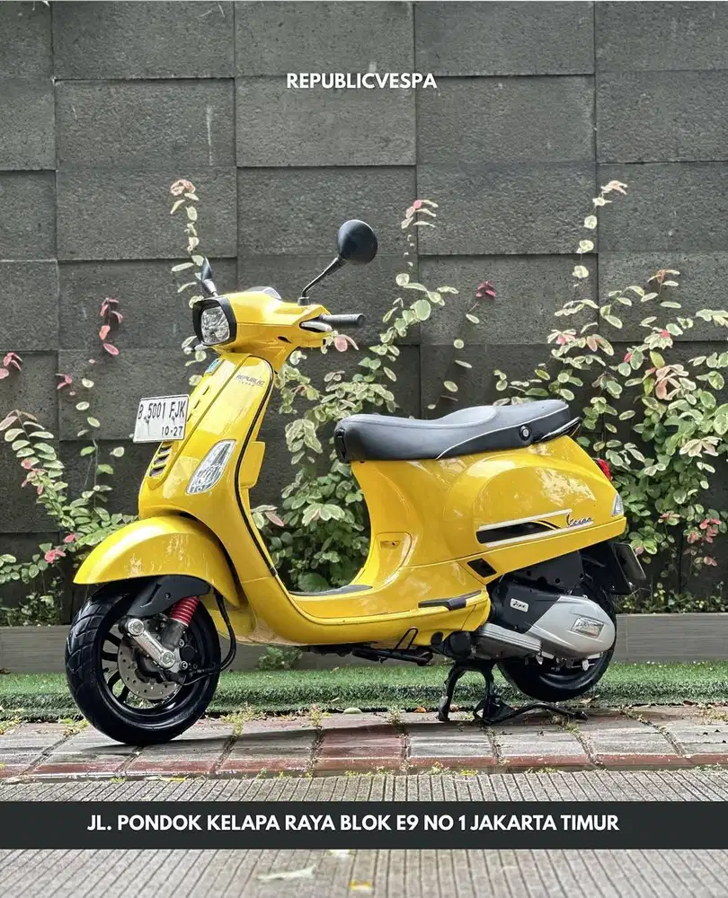 TERMURAH Piaggio Vespa S IGET 125 FACELIFT TAHUN 2022 warna KUNING.