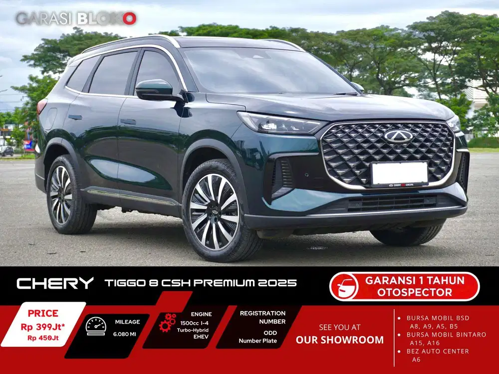 (Odo 9rb Warranty ON) Chery Tiggo 8 CSH Premium Hybrid 2025