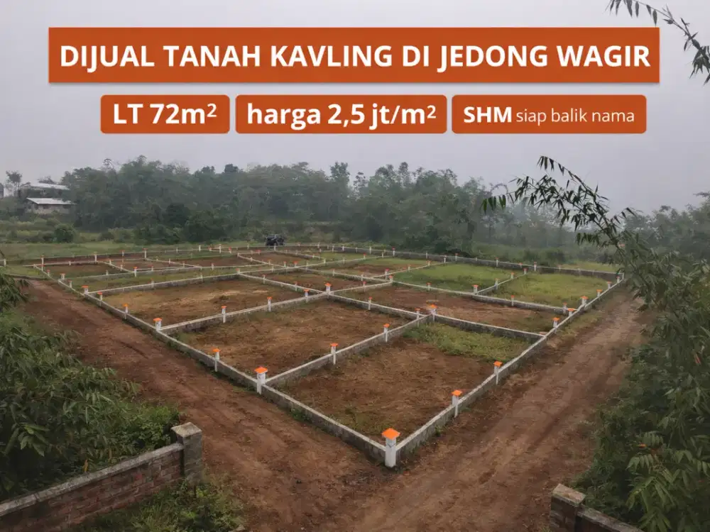 Kesempatan memiliki tanah di kawasan berkembang Jedong, cocok untuk rumah tinggal atau investasi jangka panjang
