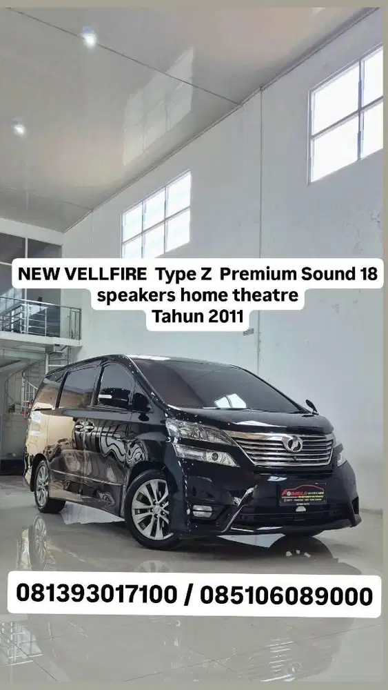 NEW VELLFIRE  Type Z  Premium Sound 18 speakers, th 2011, km 70 rb an