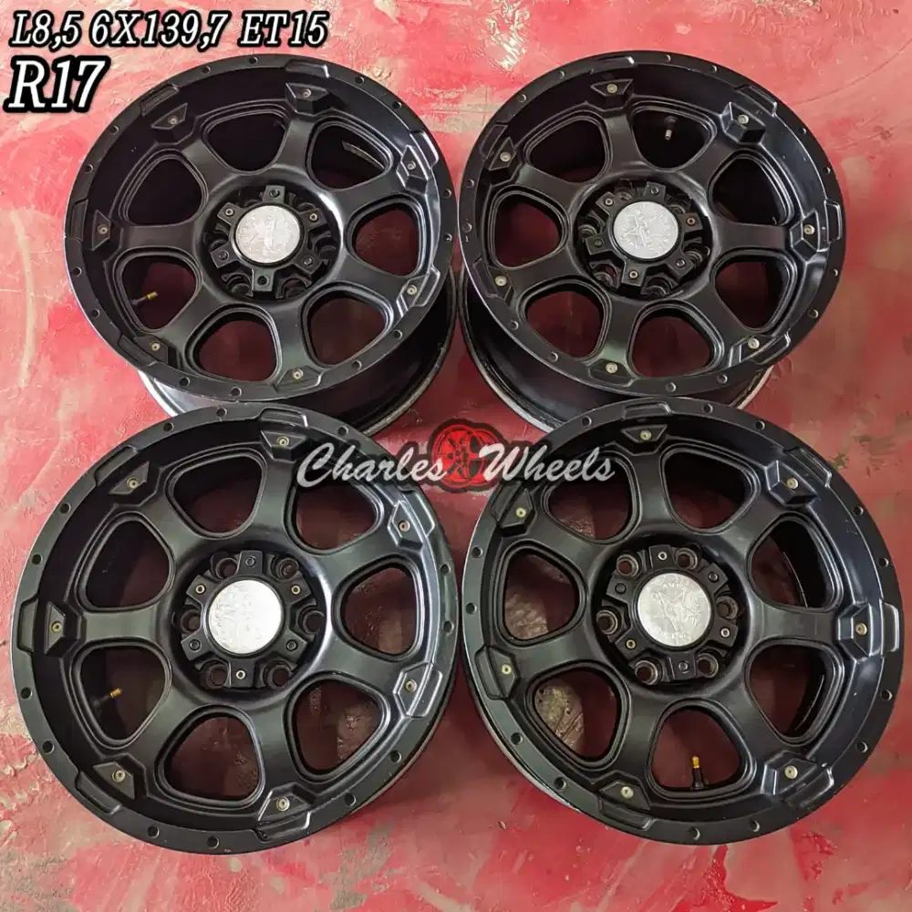 Jual velg seken r17 6x139,7 fortuner triton hilux pajero dll