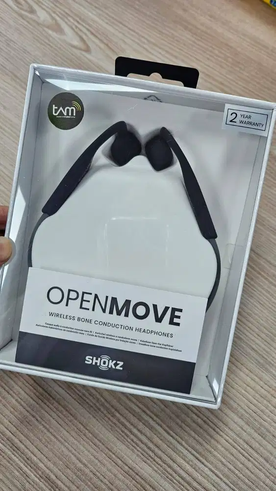 Shokz Openmove Wireless Bone Conduction Headphone - Grey - BNIB
