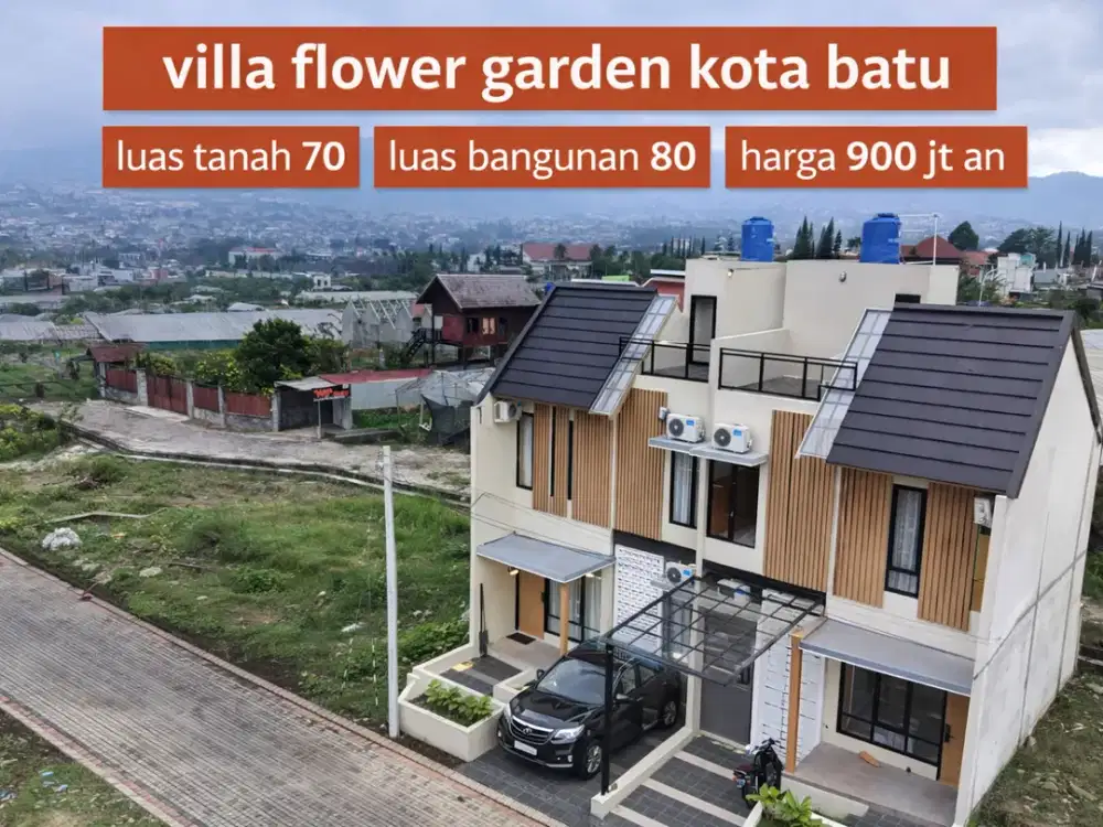 Kesempatan memiliki villa nyaman di lokasi Kota Batu, hanya beberapa menit dari Alun-Alun Batu