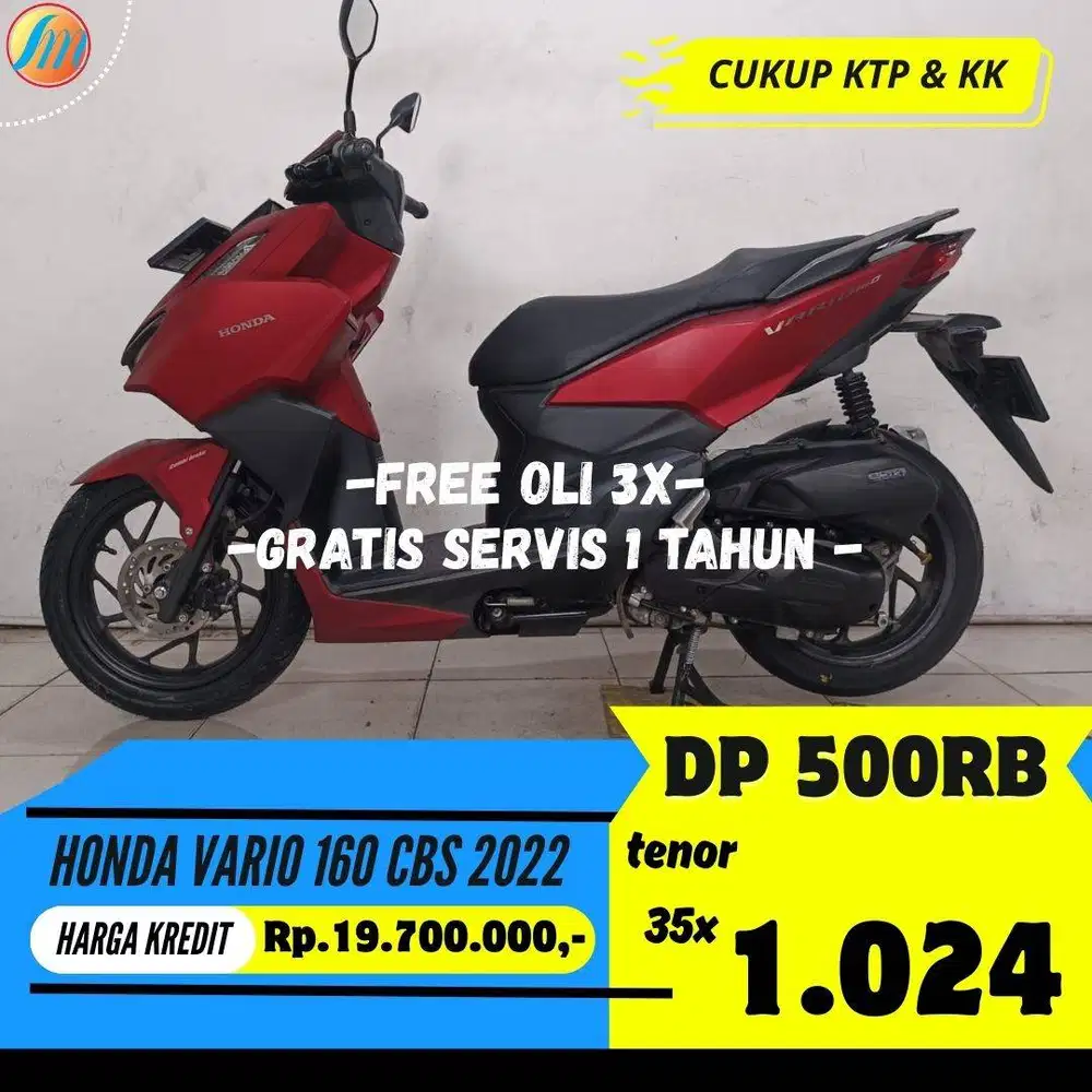 HONDA VARIO 160 CBS 2022 KREDIT DP HANYA 500RIBU ANGSURAN TERJANGKAU