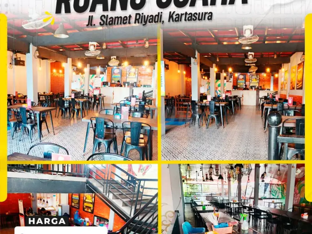 Dijual Ruang Usaha Resto Aktif Full Furnished Plus Manajemen di Jl. Slamet Riyadi Kartasura