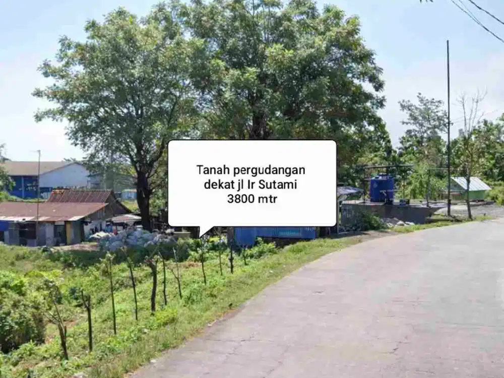 Tanah Pergudangan dekat Jl Ir Sutami Makassar 3800 mtr