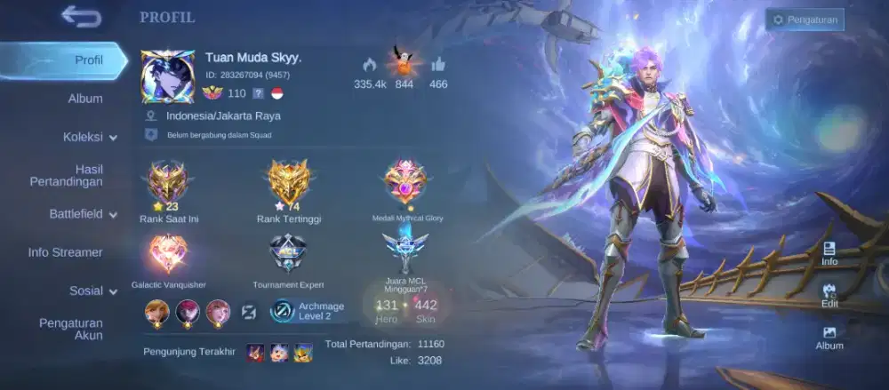 JUAL DARURAT AKUN ML PRIBADI-FANNY ASPIRANT