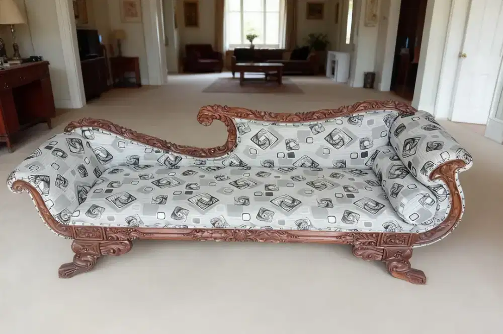 Sofa Cleo kayu jati ukiran