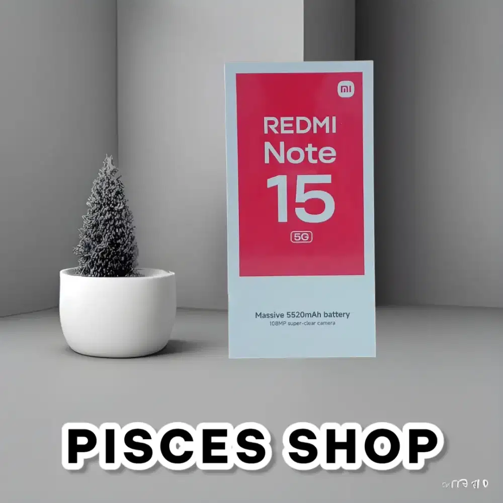 REDMI NOTE 15 5G RAM 8/256 NEW Segel Garansi Resmi 1 Tahun