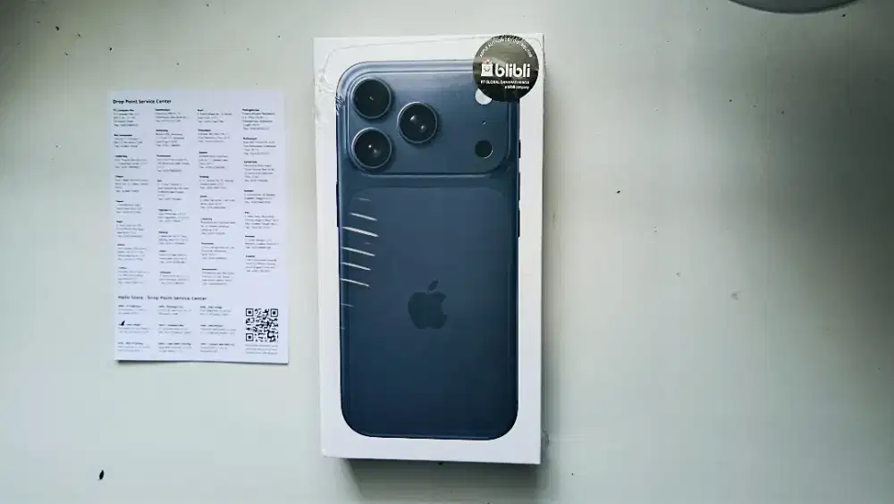 Jual iphone 17 pro deep blue new segel 256 GDN / Blibli