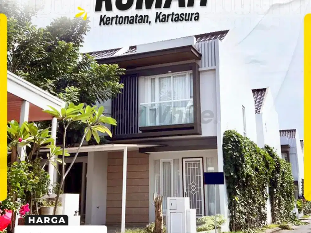 Rumah Cluster 3kamar Siap huni 2Lantai Di Kertonatan Kartasura Sukoharjo dekat Pintu Tol