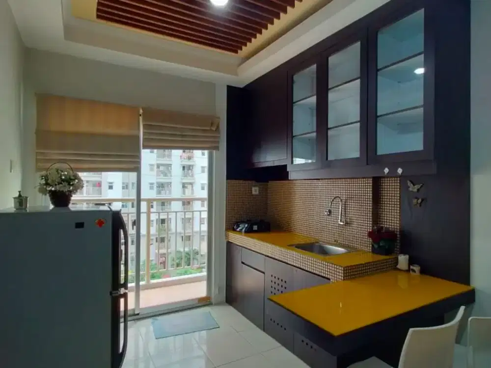 Disewakan 2BR Furnish Lantai Rendah di Apartemen Mediterania Garden 2