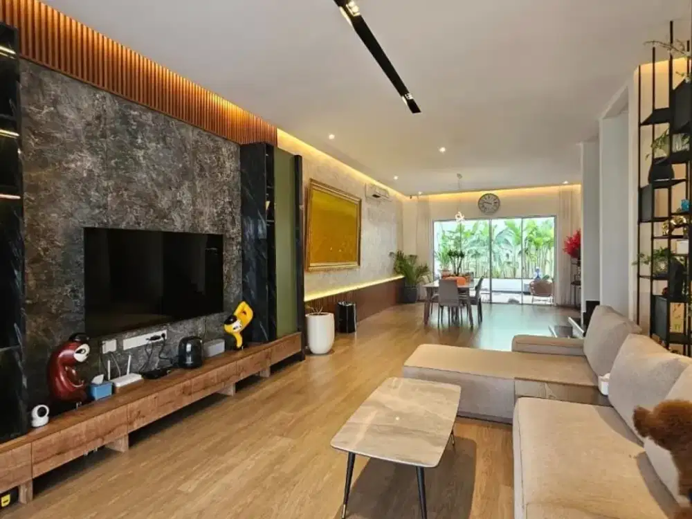 Dijual Rumah Golfisland PIK uk 200m2 Furnished Interior Mewah Jakut