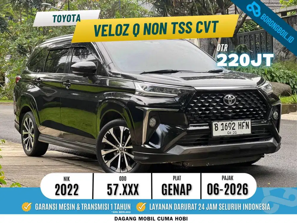 Veloz Q Cvt Non Tss 2022 Hitam