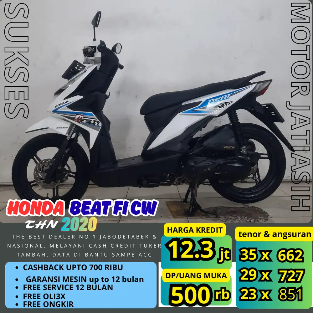 PROMO THR(SUKSES MOTOR) DP TERMURAH  PASTI ACC HONDA BEAT FI CW 2020