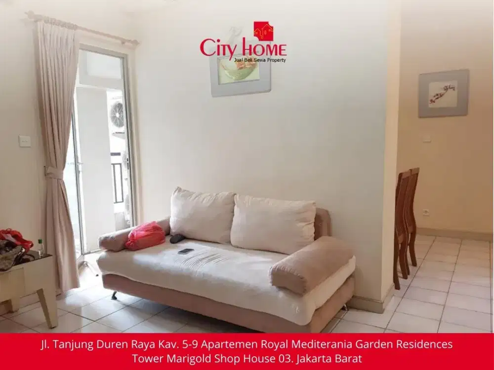 Disewa Mediterania Garden Residence 1 – 3 + 1 Bedroom Full Furnish
