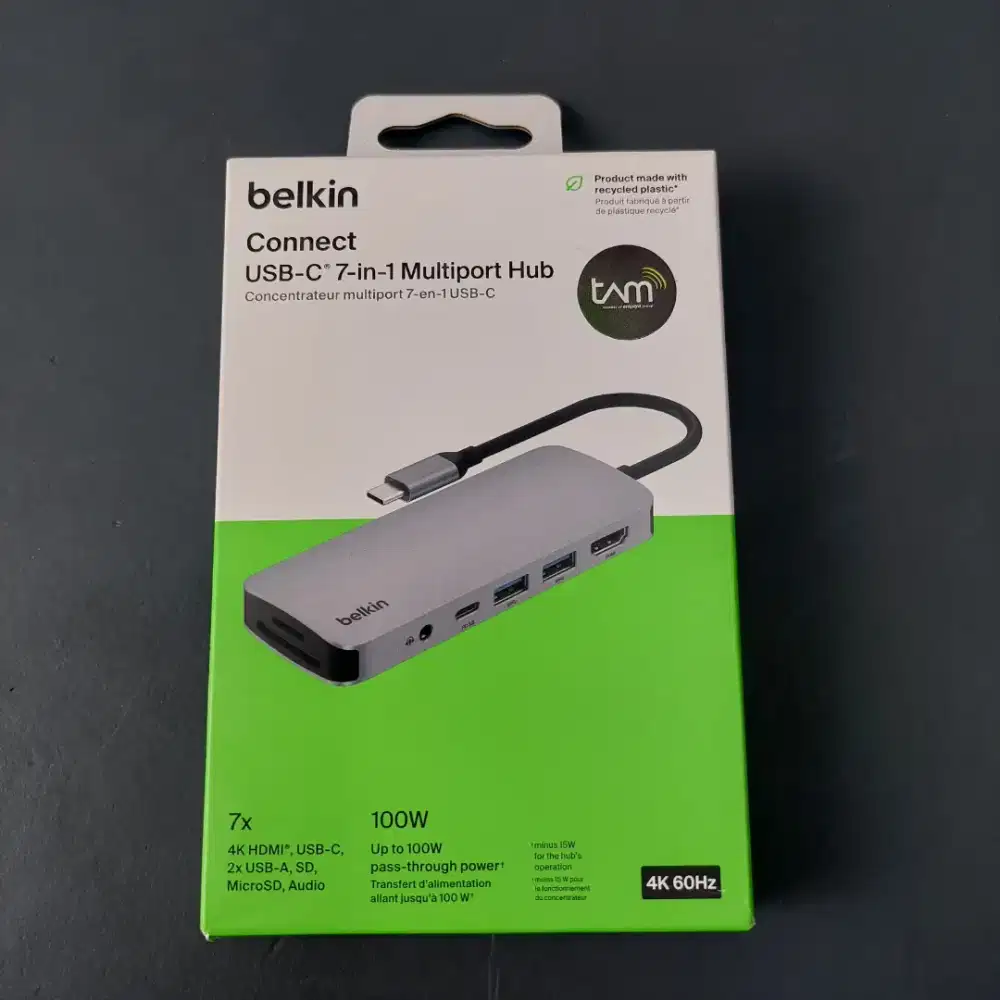 BELKIN CONNECT USB-C 7 in 1 MULTIPORT HUB GARANSI RESMI