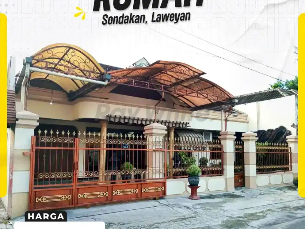Rumah Strategis 3Kamar Siap huni akses lebar dekat Stasiun Purwosari laweyan Solo