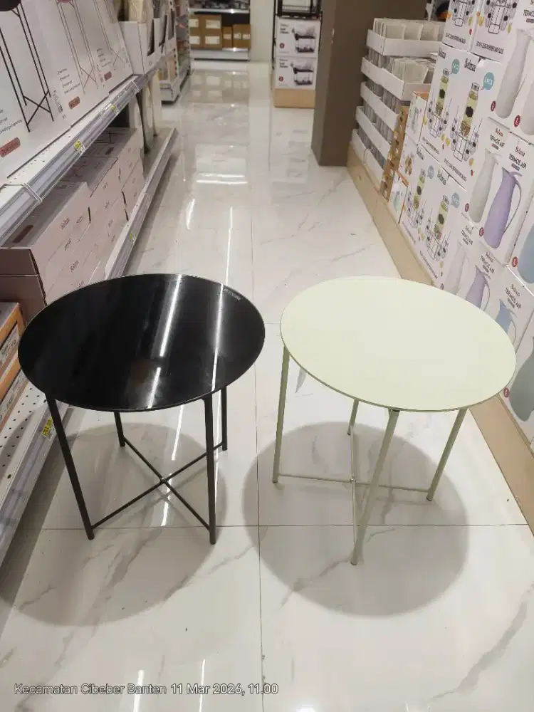 Pesta Gajian Selma Meja Tamu / Meja Sisi bahan kaca TempreGlassees