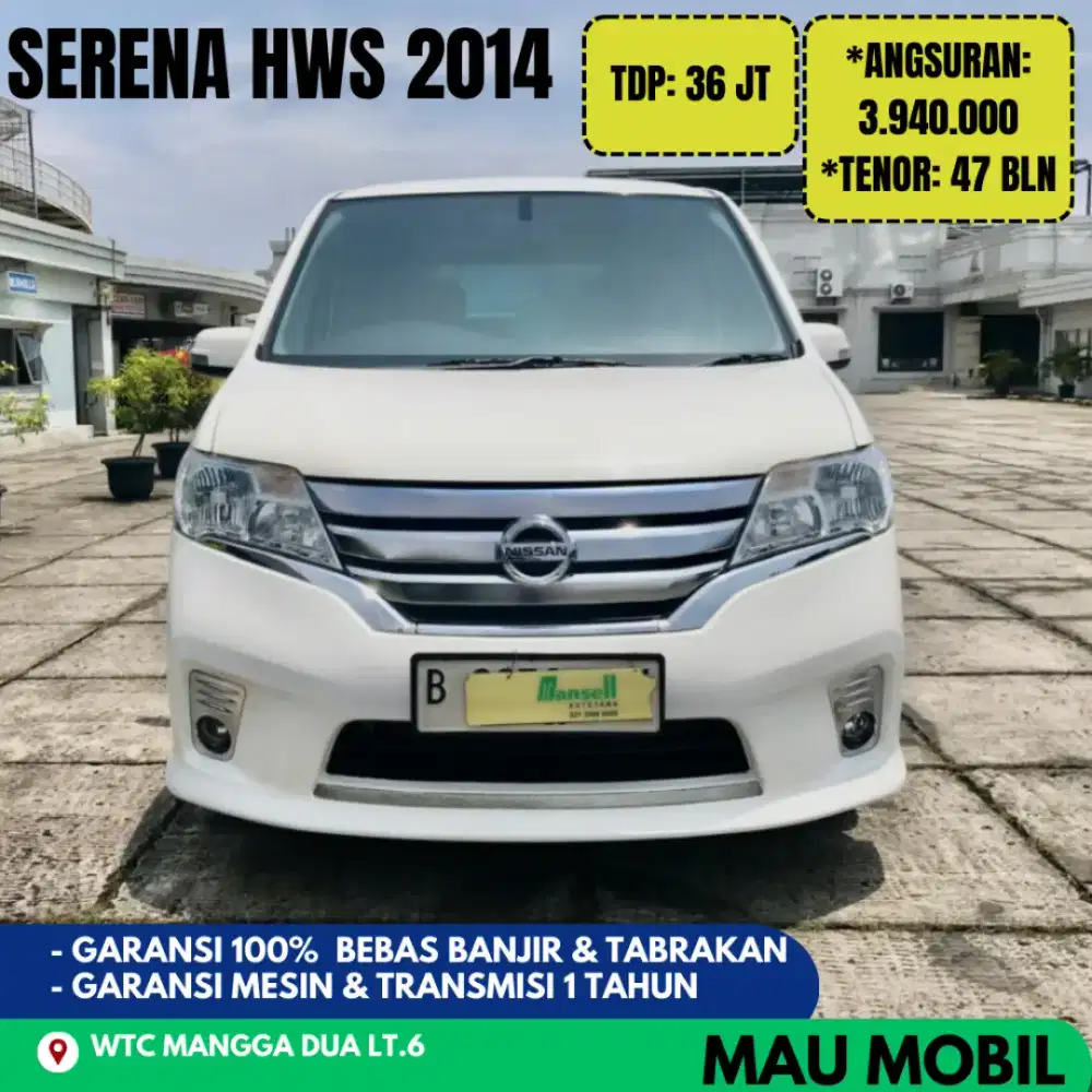Serena HWS 2013/2014/2015 Putih, KM 130rb