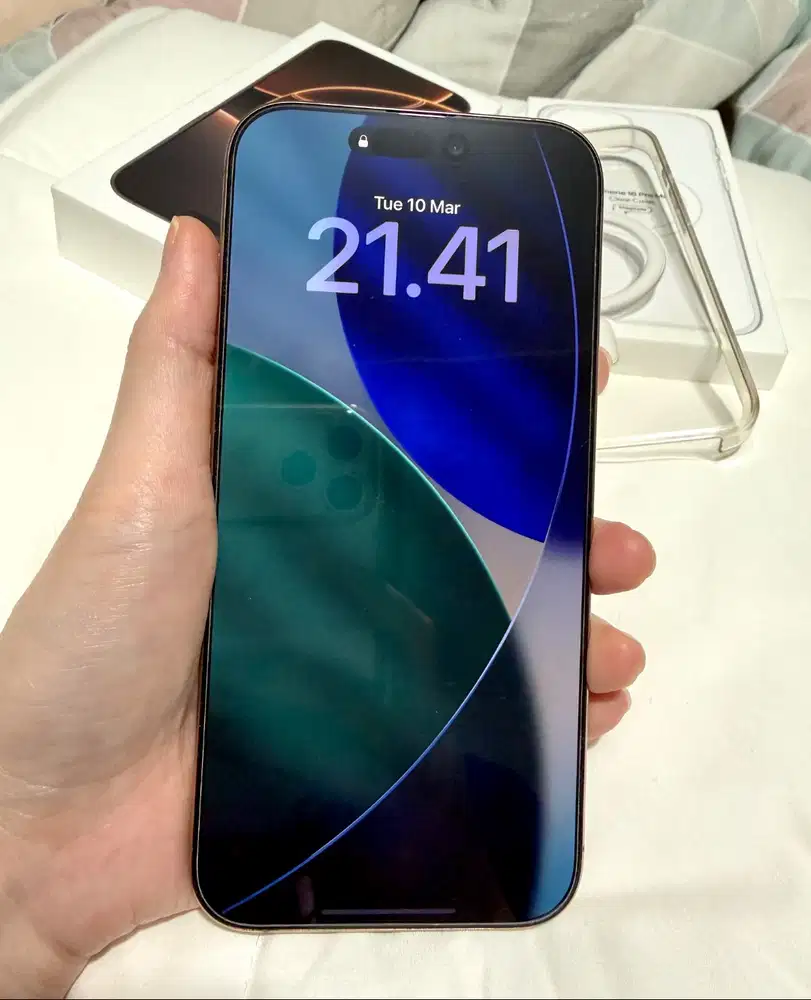 IPHONE 16 PROMAX 256GB DESSERT TITANIUM EX IBOX RESMI