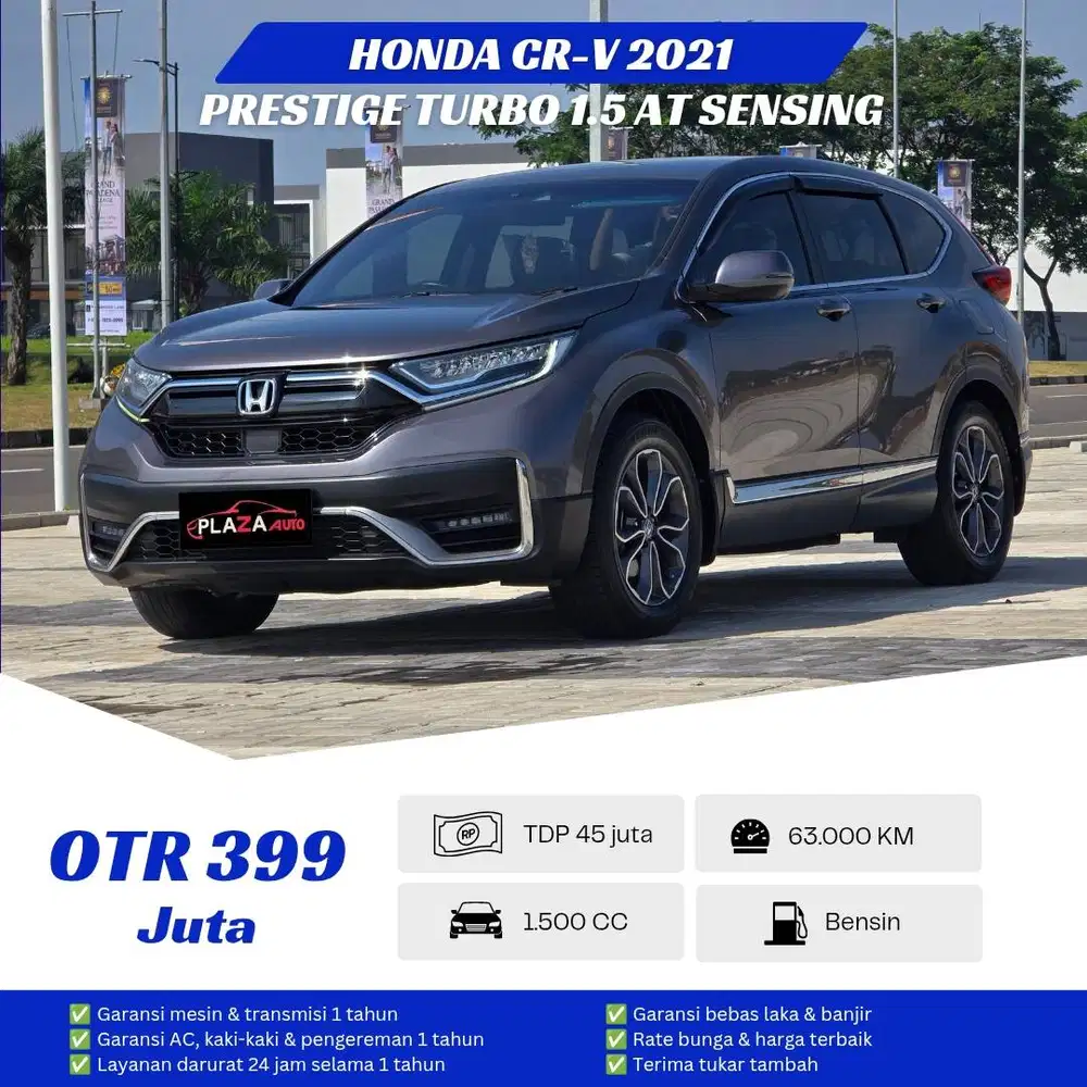 Honda CR-V 2021 SENSING Prestige Turbo 1.5 Automatic Panoramic Sunroof