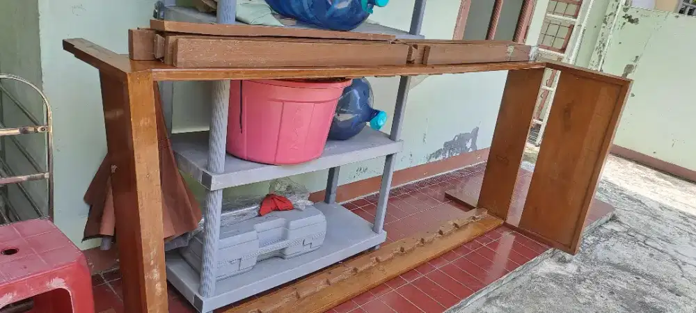 Ranjang Kayu Frame Ranjang kayu tebal kuat ukuran 90