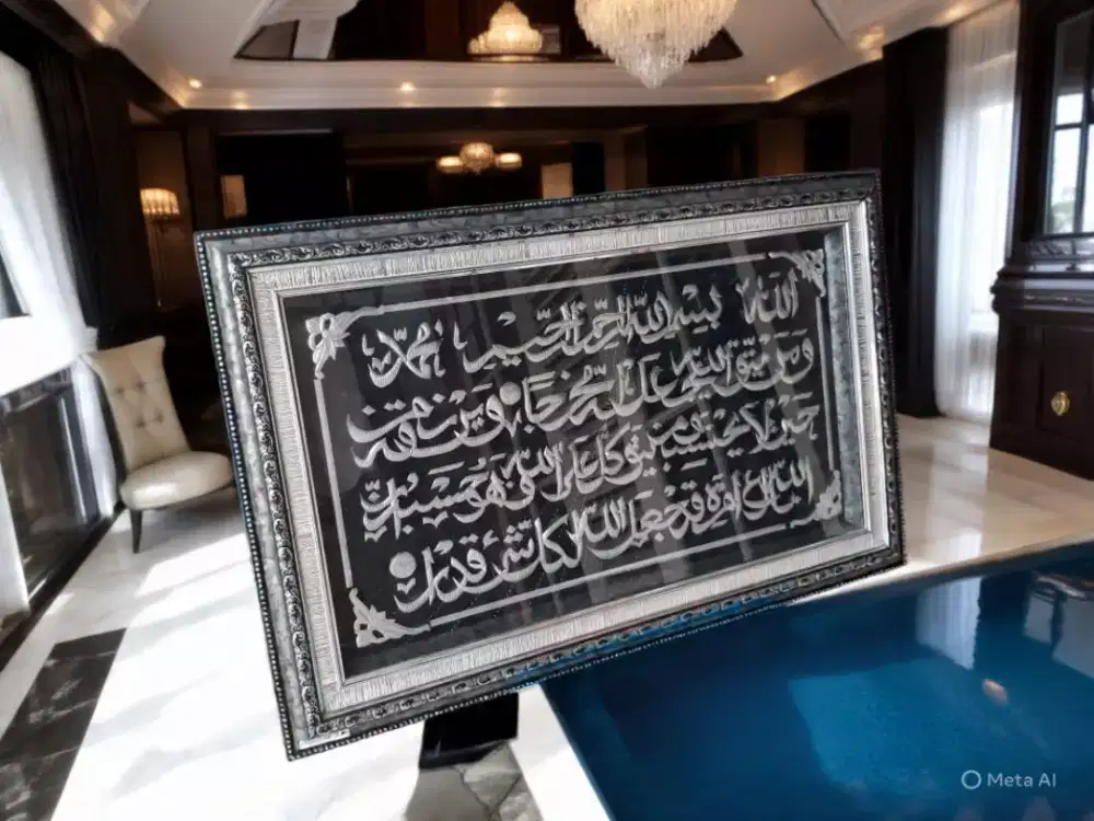 Kaligrafi 1000 dinar dan Yasin