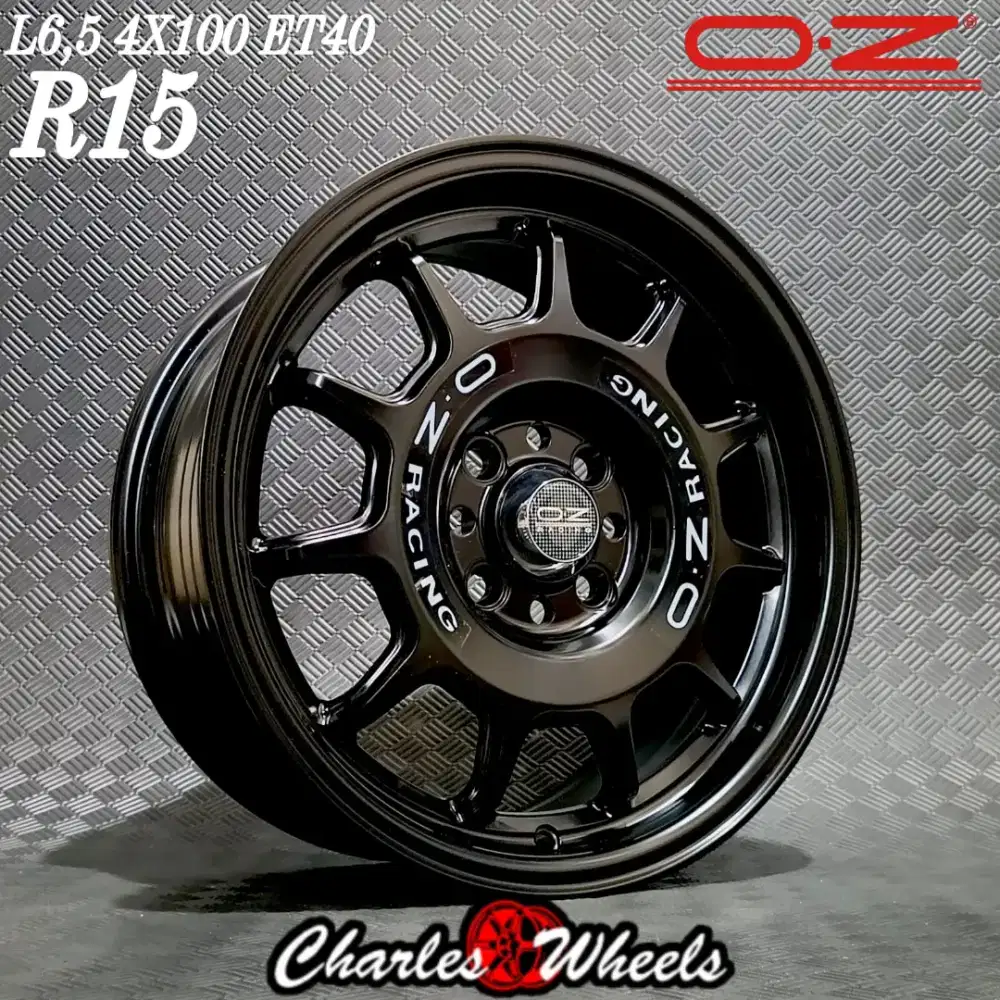 Jual velg baru oz legend r15 4x100 brio agya ayla jazz city dll