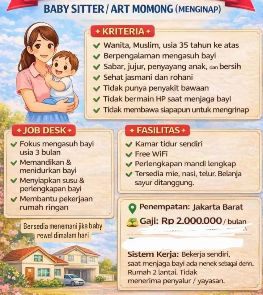 Baby Sitter / Art Momong (Menginap)