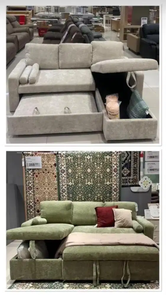 Promo Sofa Sleeper + Storage 5 Jutaan