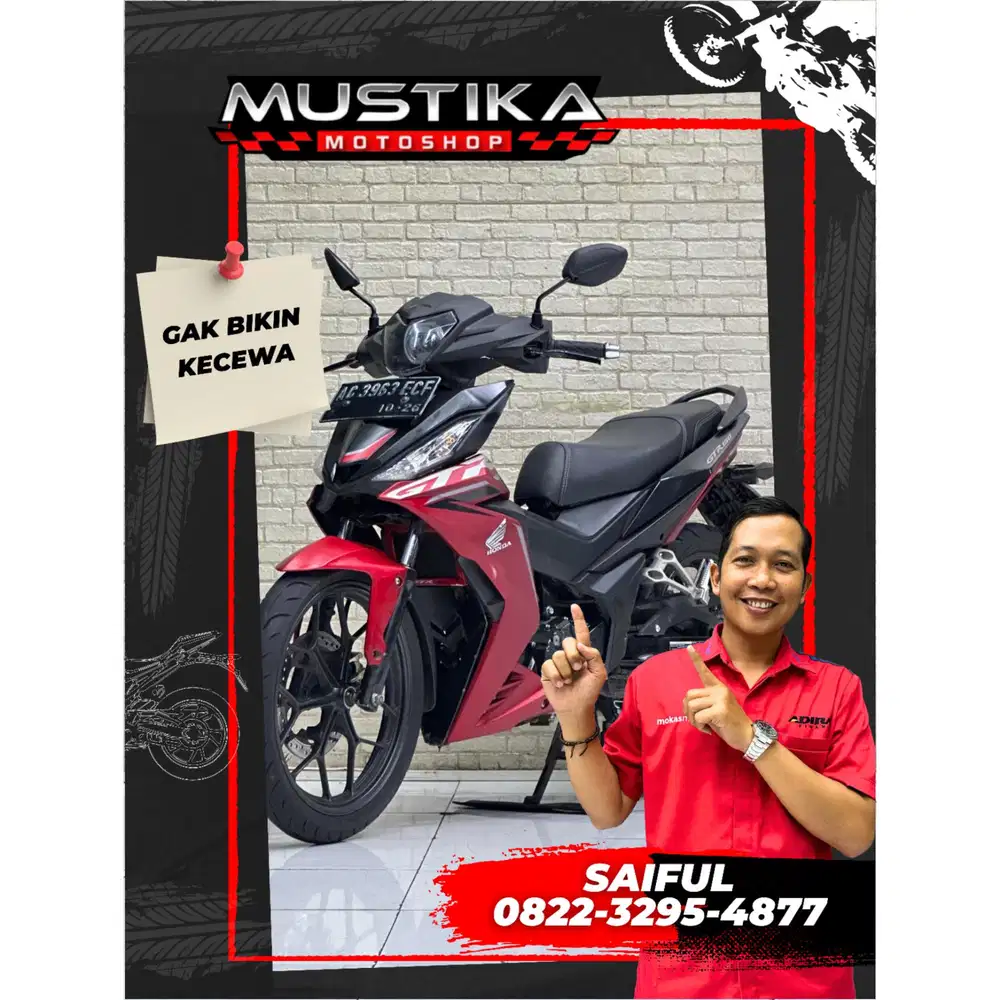 Perfect Condition!!Honda Supra GTR 2021 Plat Jatim Dp700rb-Mustika