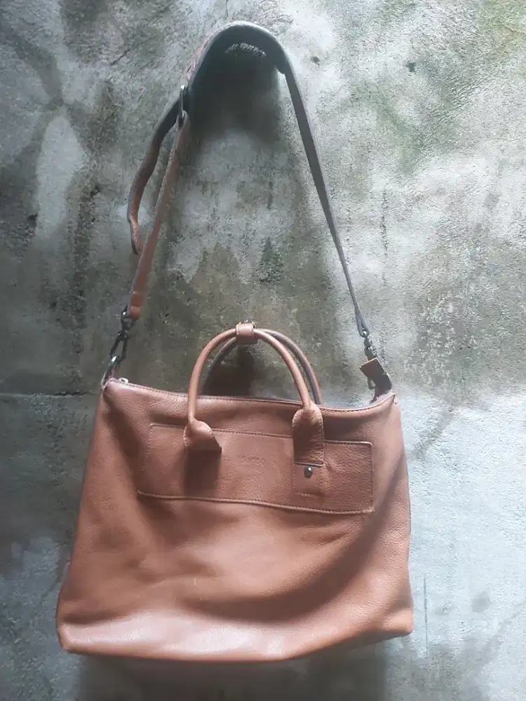 Samsonite Original Tote Bag Full Leather,mulus luar dalam