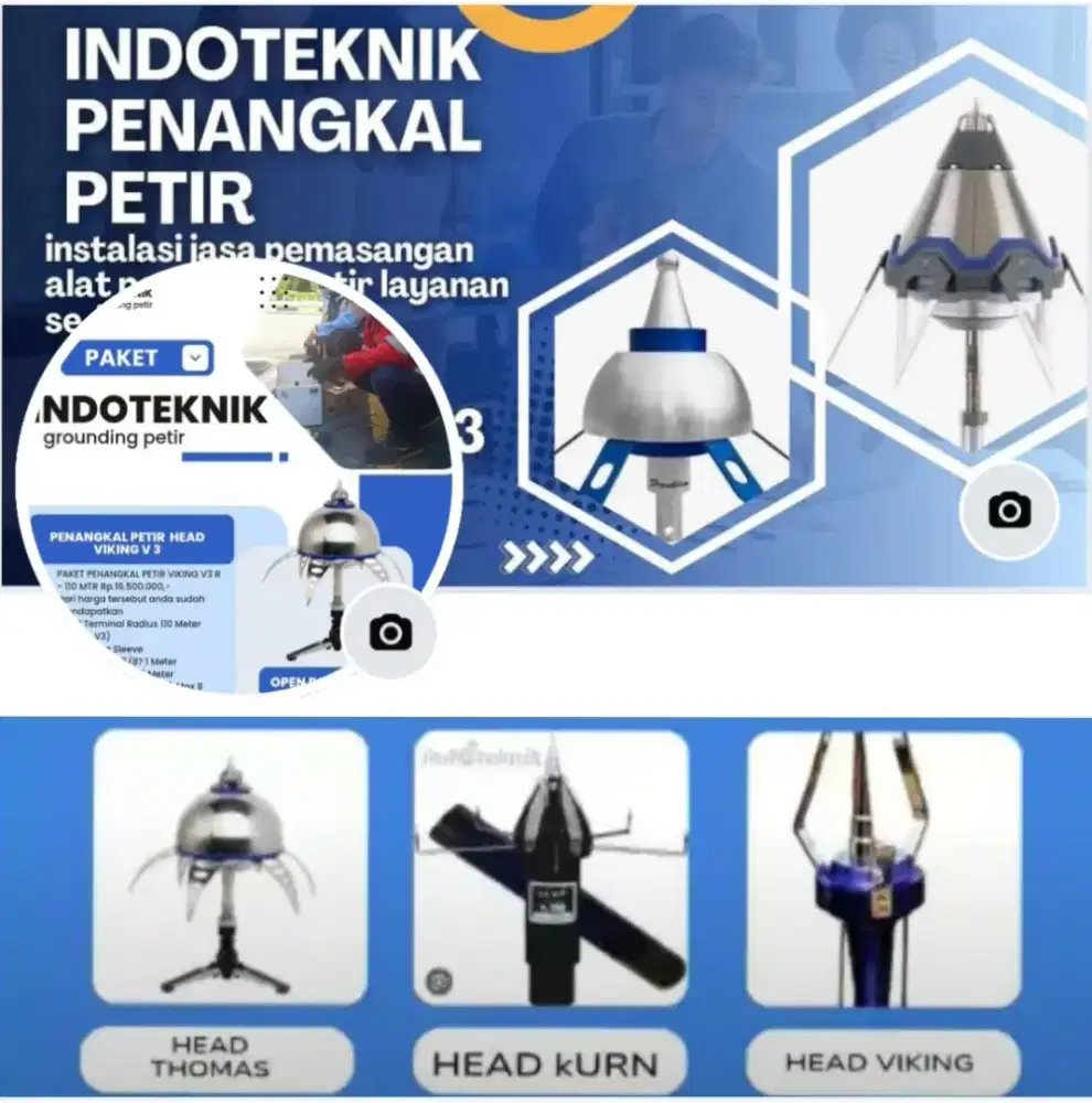 Teknisi jasa pasang penangkal petir Pondok aren Serpong