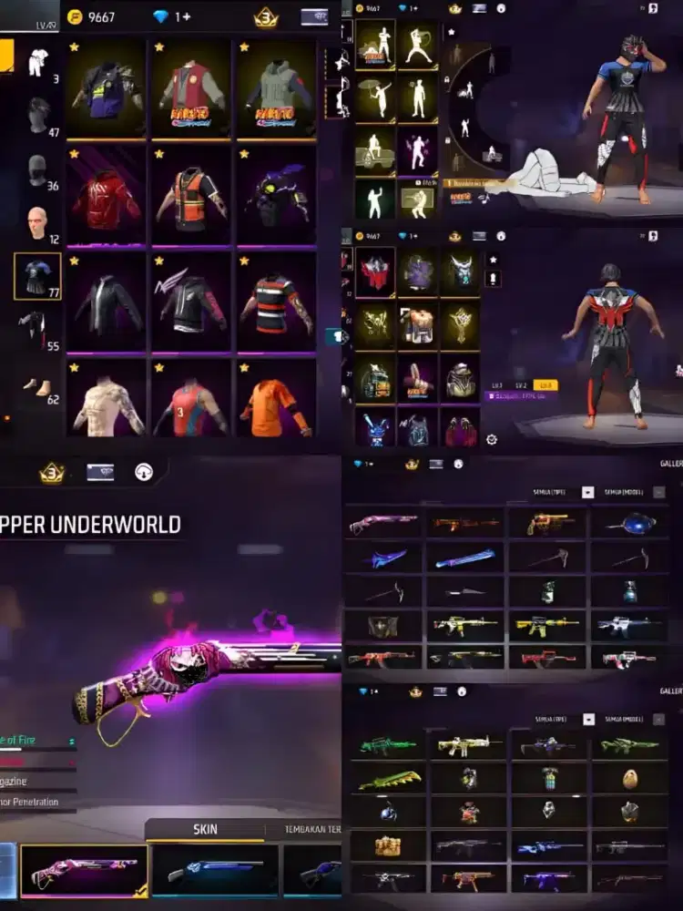 Jual akun ff murah meriah yg minat lansung inbok