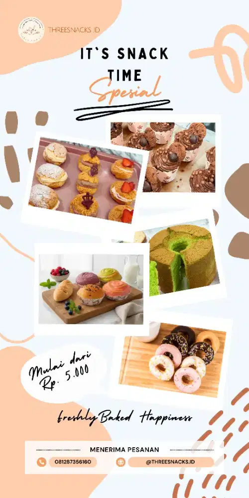 Roti manis, roti tawar, kue kering nastar, dan chiffon