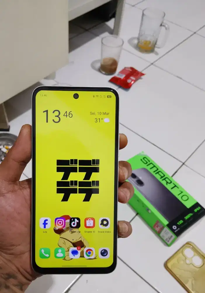 Infinix Smart 10 Fullset 4+4/128