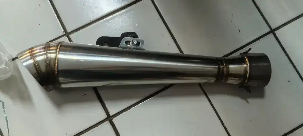 Knalpot Motor Stainless – Kondisi Bagus